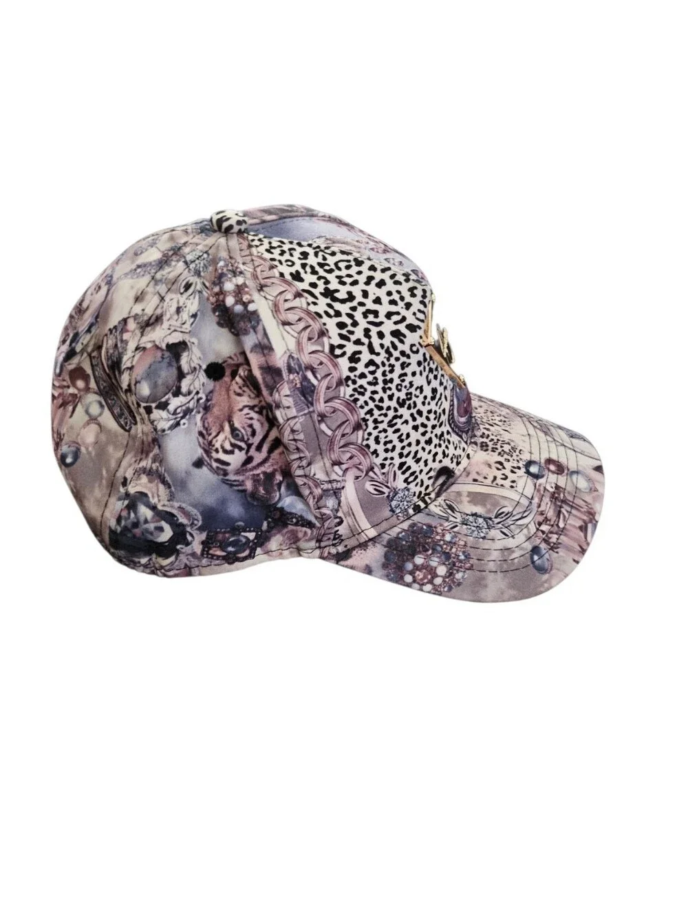Hater Snapback Tiger Cheetah Patterned Hat